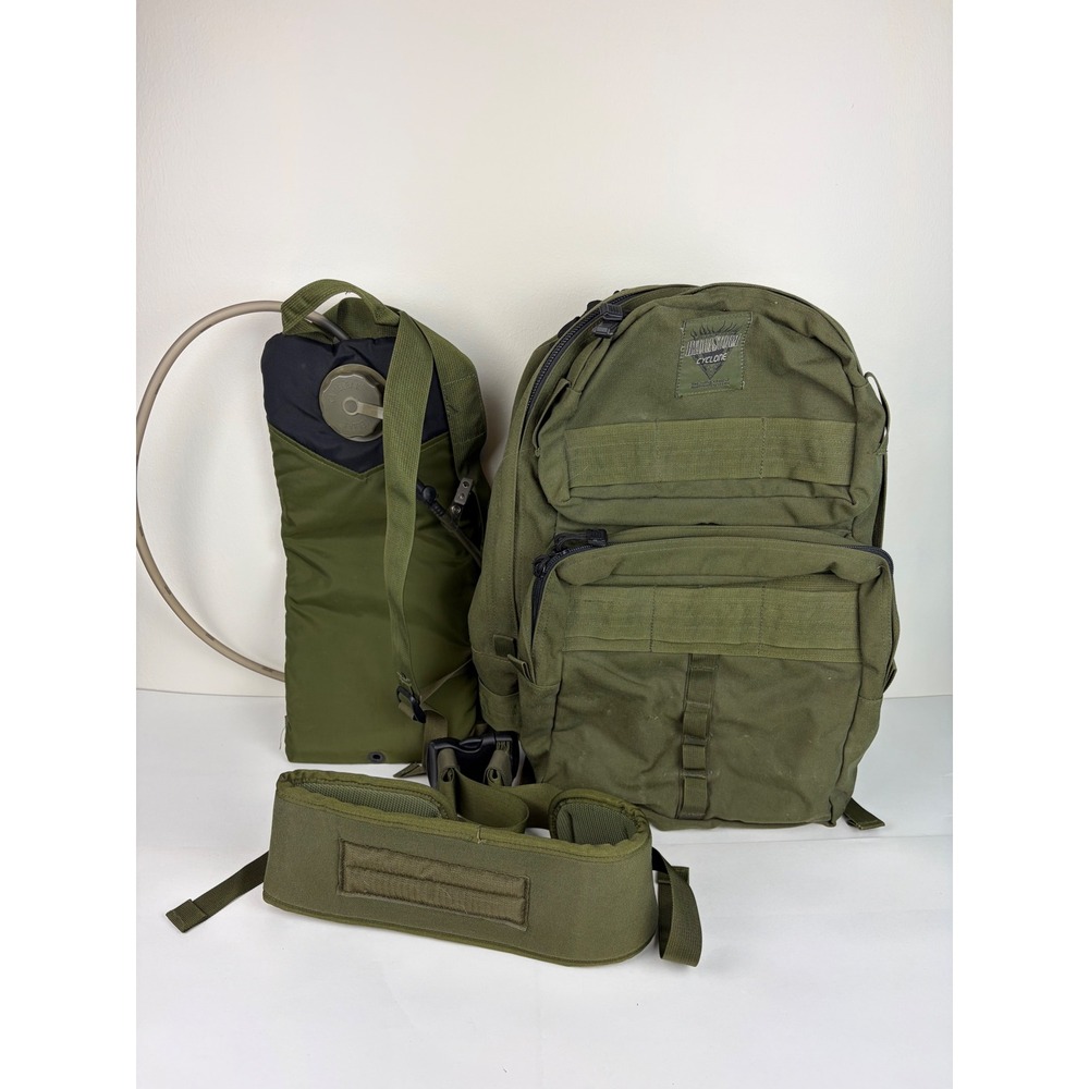 HydraStorm Cyclone Backpack Set Green Tactical Hydration Pack MOLLE Military‎